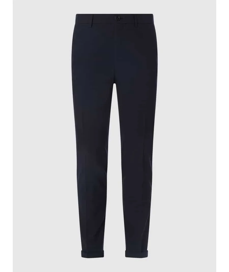 obrazek 1 Chinosy o kroju straight fit z dżerseju model ‘Liam’