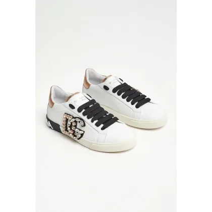 Zdjęcie Sneakersy damskie skórzane Portofino Vintage DOLCE & GABBANA Dolce & Gabbana