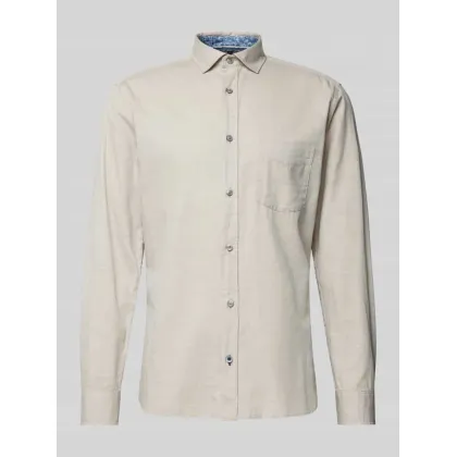 Zdjęcie Koszula casualowa o kroju regular fit z kieszenią na piersi