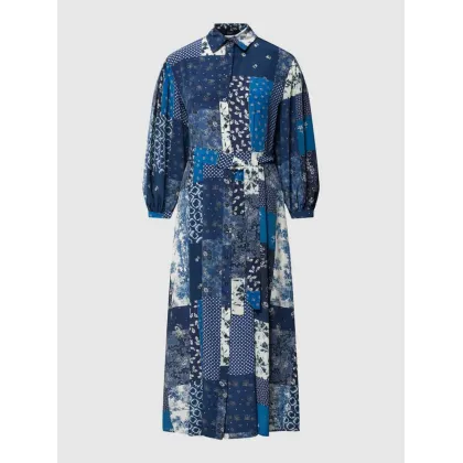 Zdjęcie Sukienka koszulowa ze wzorem na całej powierzchni model ‘LORA’