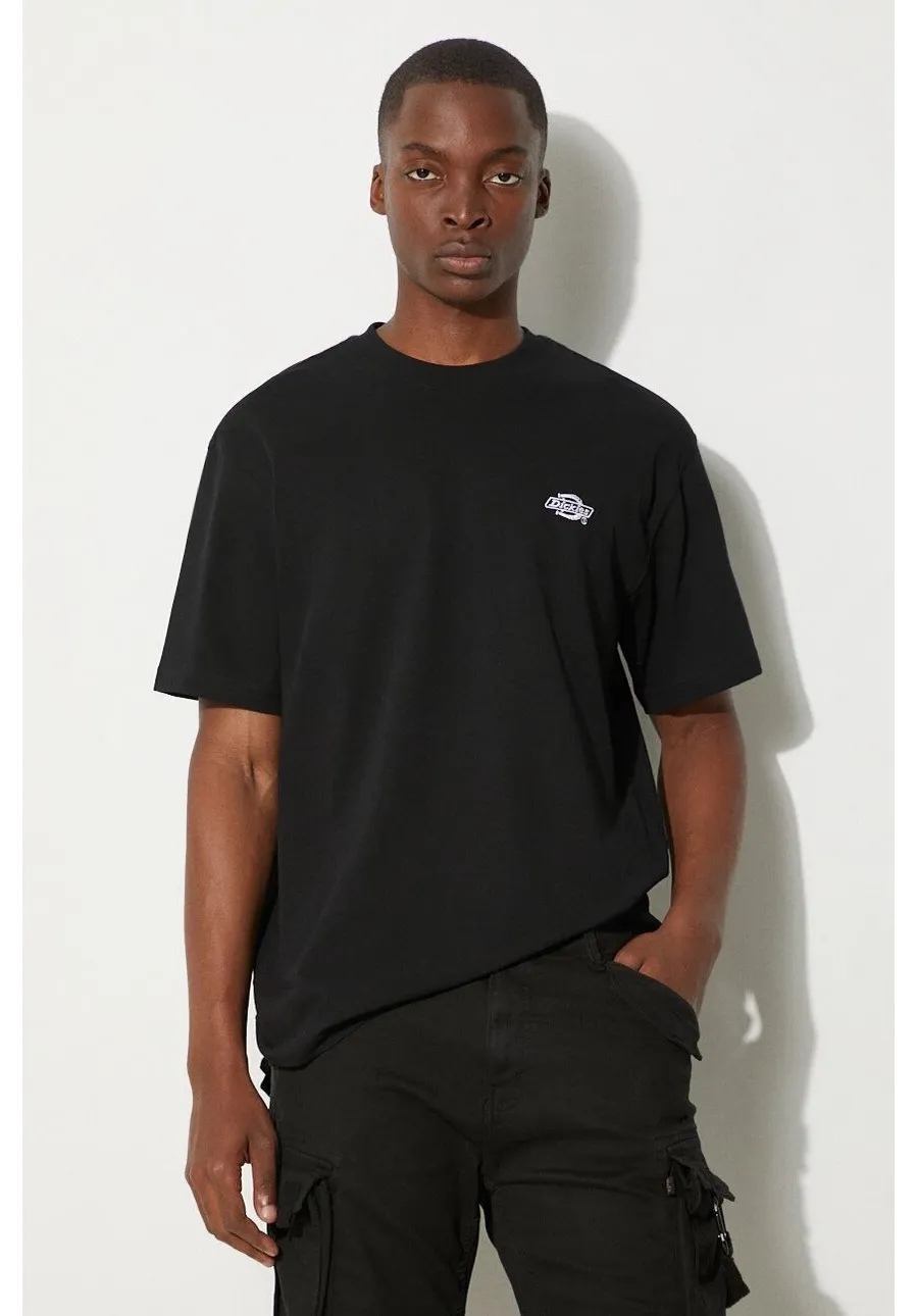 obrazek 1 Dickies t-shirt bawełniany kolor czarny z aplikacją DK0A4YAIBLK1-BLACK