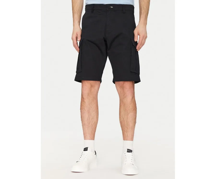 obrazek 1 Gant Szorty materiałowe 205069 Czarny Relaxed Fit