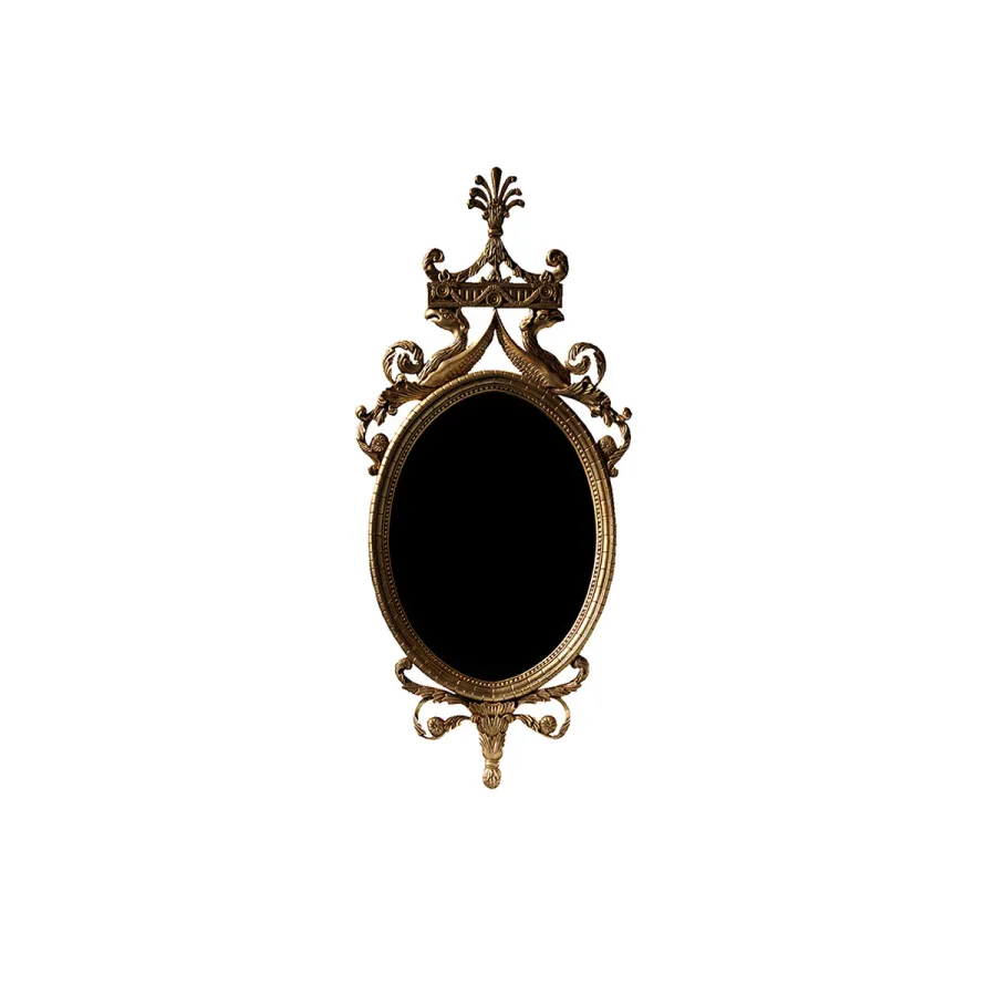 obrazek 1 Gustowne lustro IMPERIO w odcieniach złota - Collecion Alexandra