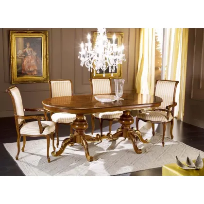 Zdjęcie Rozkładany owalny stół Regency do jadalni