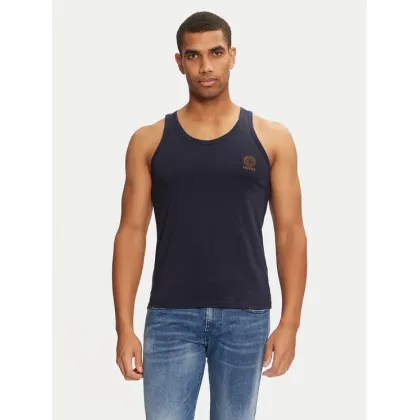 Zdjęcie Versace Tank top AUU01012 1A1001 Granatowy Regular Fit