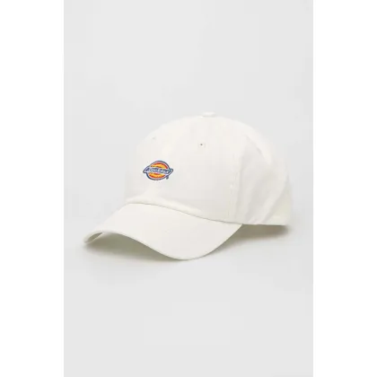 Zdjęcie Dickies czapka z daszkiem bawełniana kolor biały z aplikacją DK0A4TKVC581-CLOUD