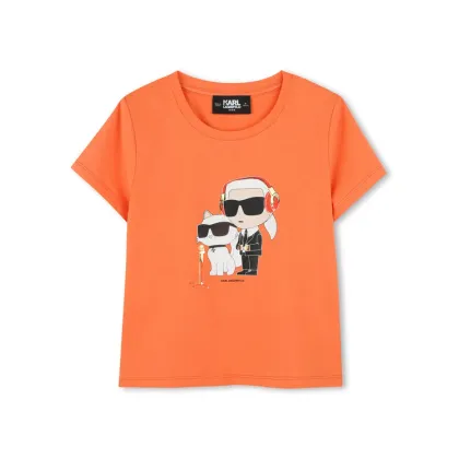 Zdjęcie Karl Lagerfeld Kids T-Shirt Z30492 S Pomarańczowy Regular Fit
