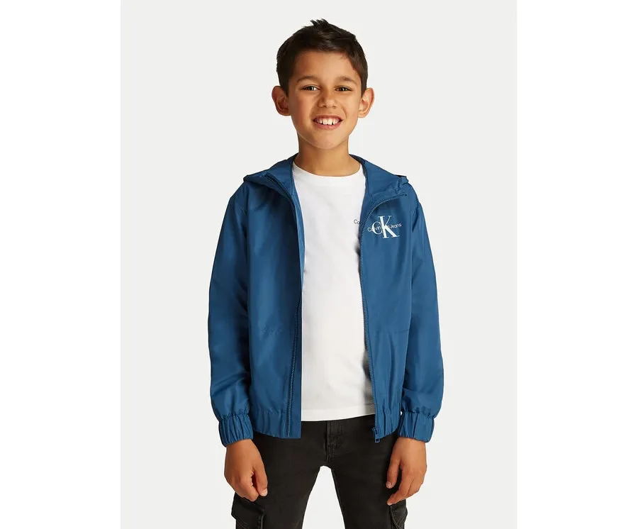 obrazek 1 Calvin Klein Jeans Kurtka przejściowa Monologo Essential IB0IB02091 Niebieski Regular Fit
