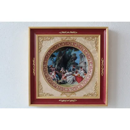 Zdjęcie Cudowny obraz porcelanowy w stylowej ramie