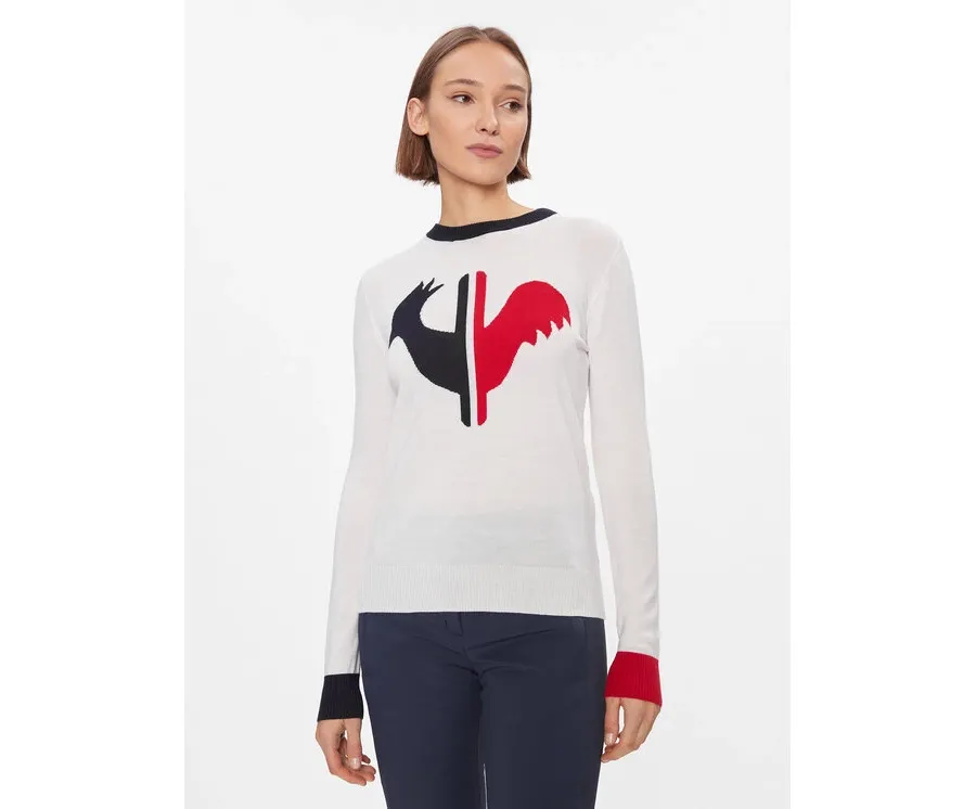 obrazek 1 Rossignol Sweter Alya RLIWO19 Biały Regular Fit