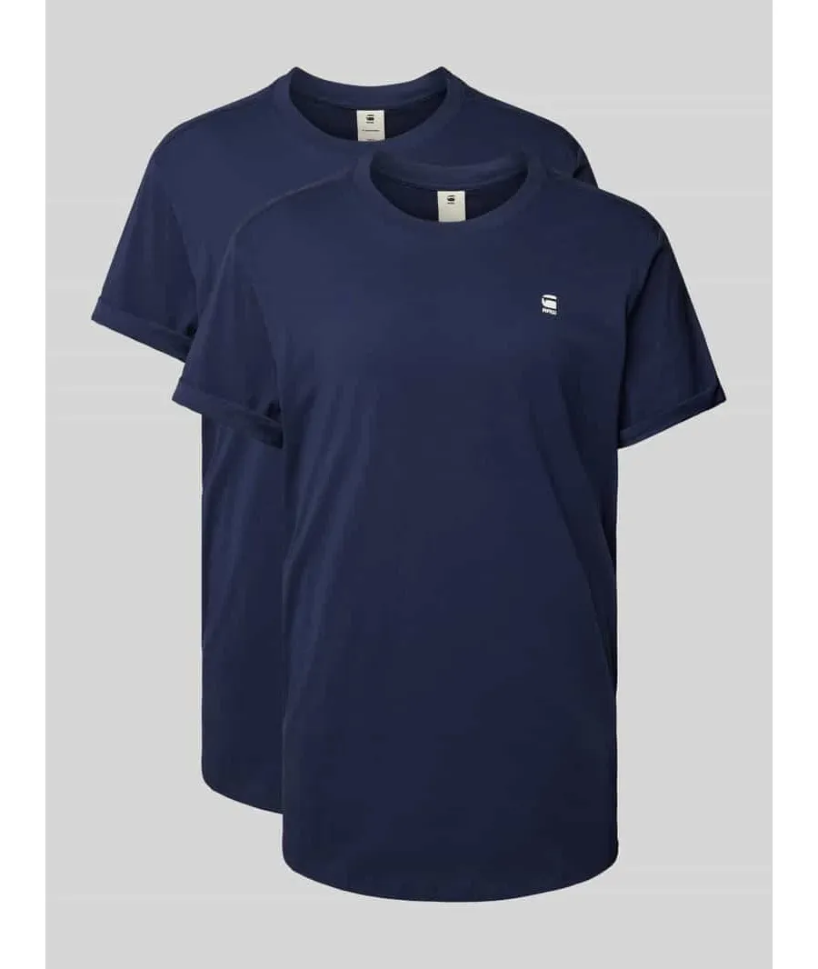 obrazek 1 T-shirt z detalem z logo w zestawie 2 szt.