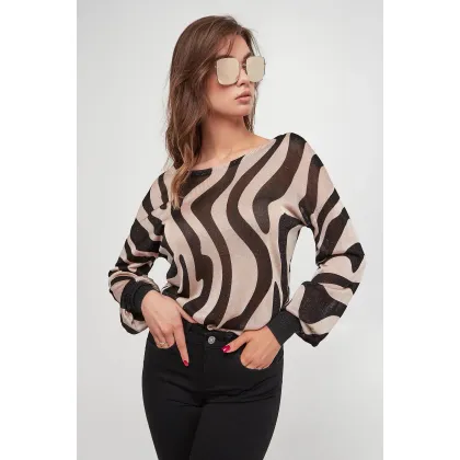 Zdjęcie Sweter damski ze wzorem LIU JO Liu Jo
