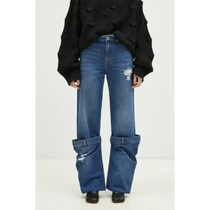 Zdjęcie JW Anderson jeansy Bucket Jeans damskie high waist DT0056.PG1164.804