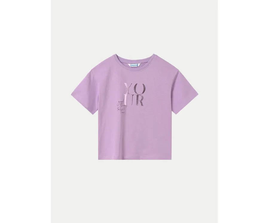 obrazek 1 Mayoral T-Shirt 6024 Fioletowy Regular Fit