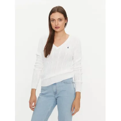 Zdjęcie Polo Ralph Lauren Sweter 211891641001 Biały Regular Fit