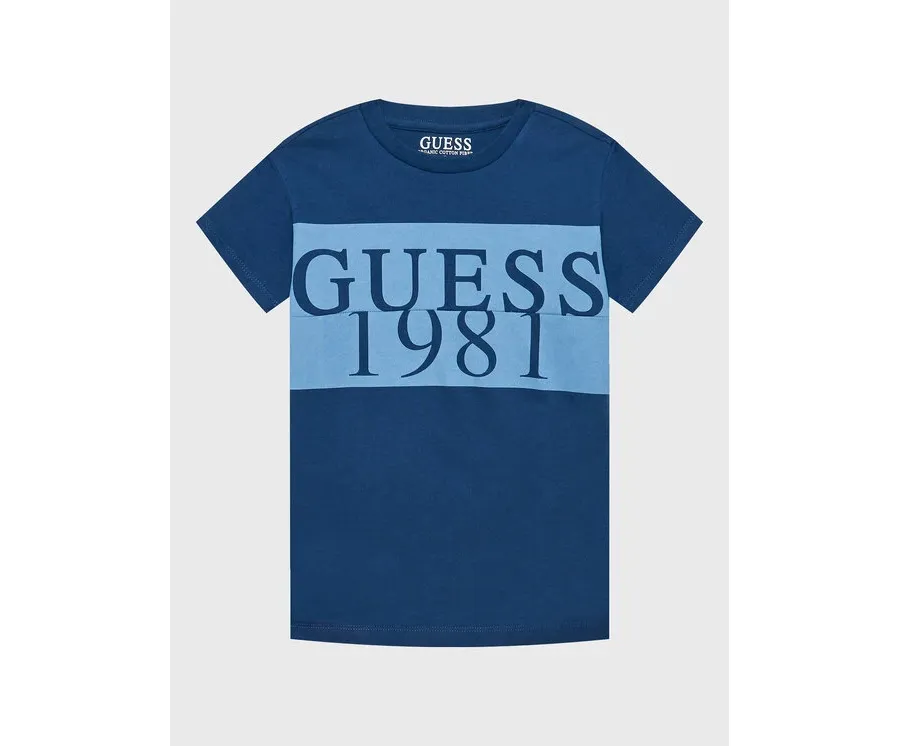obrazek 1 Guess T-Shirt L3GI07 K8HM0 Granatowy Regular Fit