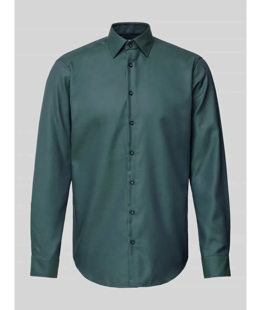 obrazek 1 Koszula biznesowa o kroju regular fit z kołnierzykiem typu kent