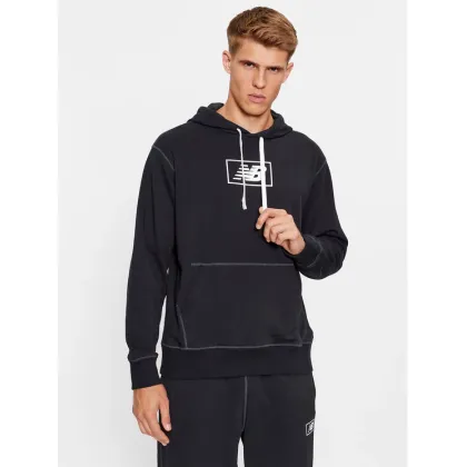 Zdjęcie New Balance Bluza NB Essentials Hoodie MT33508 Czarny Regular Fit