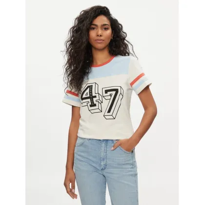 Zdjęcie Wrangler T-Shirt Yoke 112350188 Écru Slim Fit