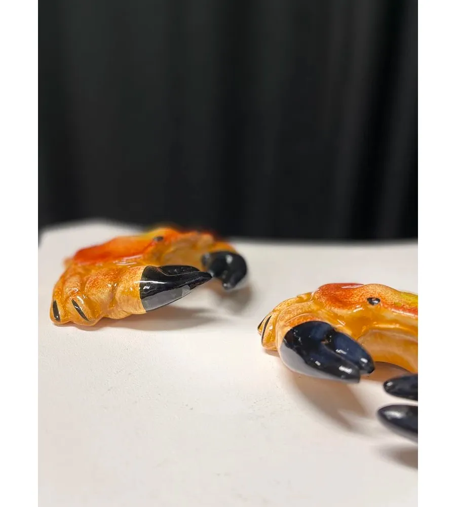 obrazek 2 Oryginalny zestaw – solniczka i pieprzniczka o kształcie krabów - Le Ceramiche