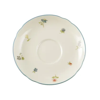 Zdjęcie Stylowy porcelanowy spodek pod filiżankę do herbaty 13 cm - Seltmann Weiden