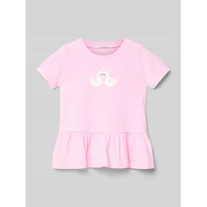 Zdjęcie T-shirt z rozkloszowaną spódnicą