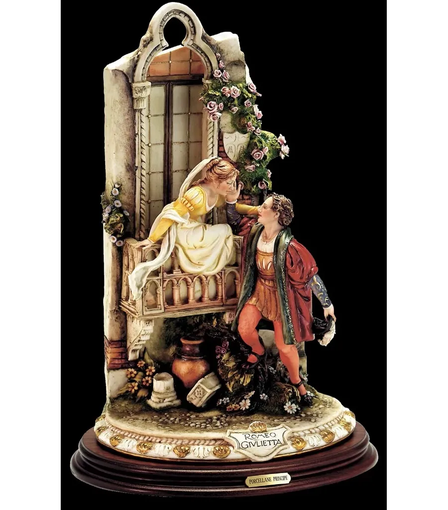 obrazek 1 Przepiękna figura Romea i Julii - porcelana prosto z Włoch