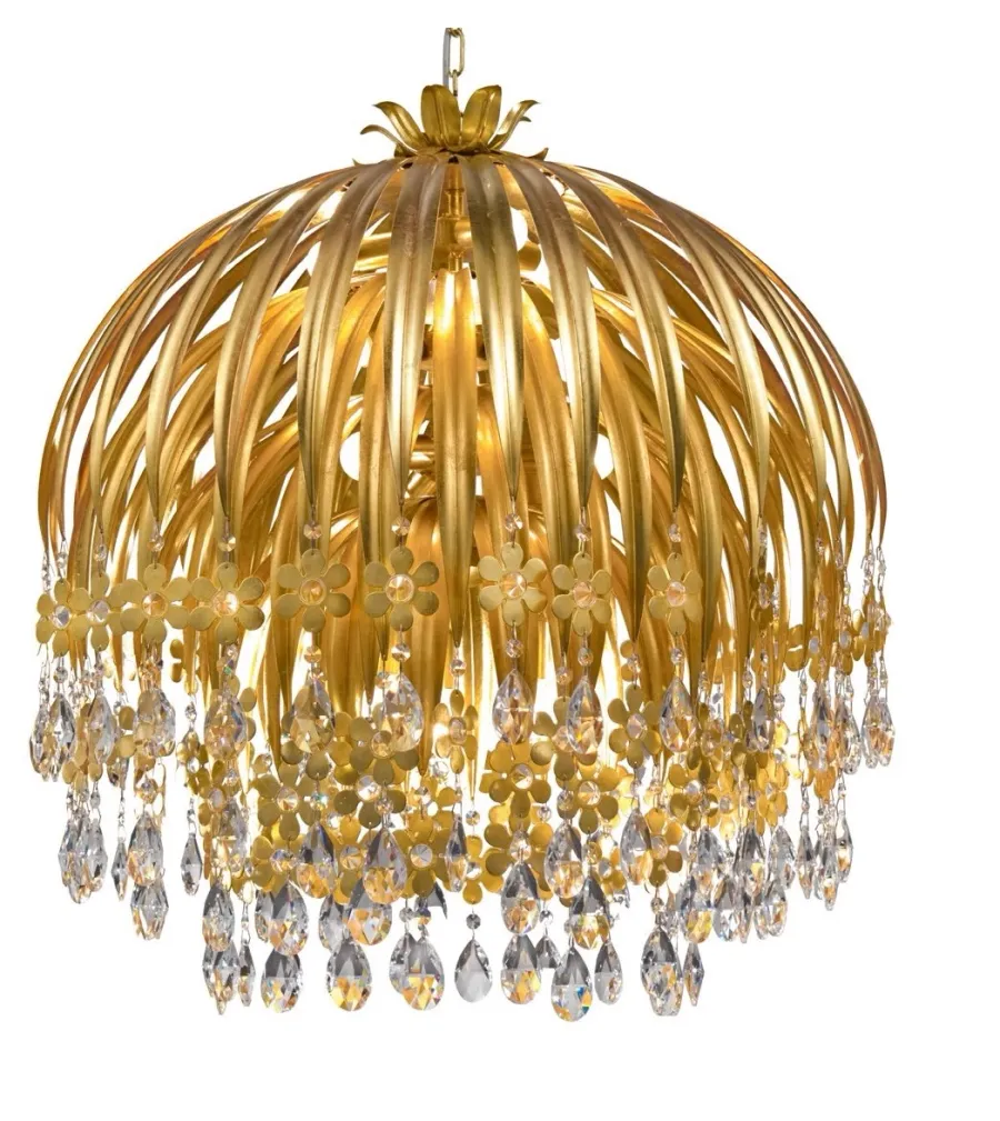 obrazek 1 Zjawiskowy żyrandol zdobiony kwiatami do salonu - Euro Lamp Art