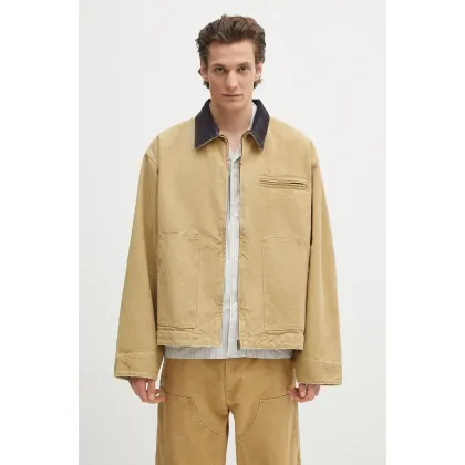 Zdjęcie AMBUSH kurtka jeansowa Canvas Work Jacket kolor beżowy przejściowa 12115307