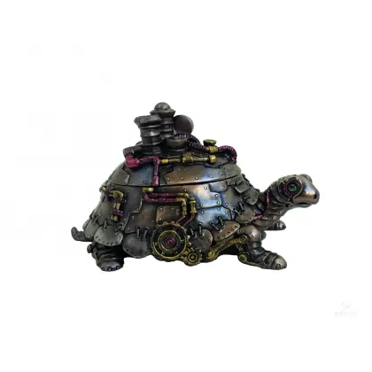 Picture Steampunk turtle figurine