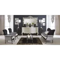 Picture Luxurious large rectangular mirror for a unique living room - Morello Gianpaolo