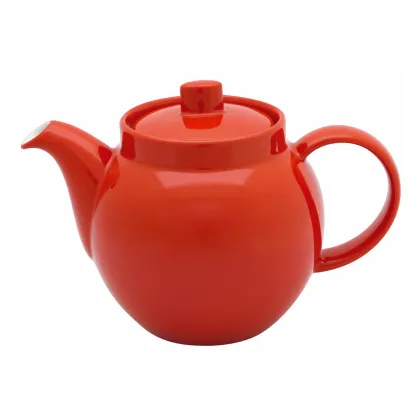Picture Red porcelain tea pot from a colorful unique collection - Vista Alegre