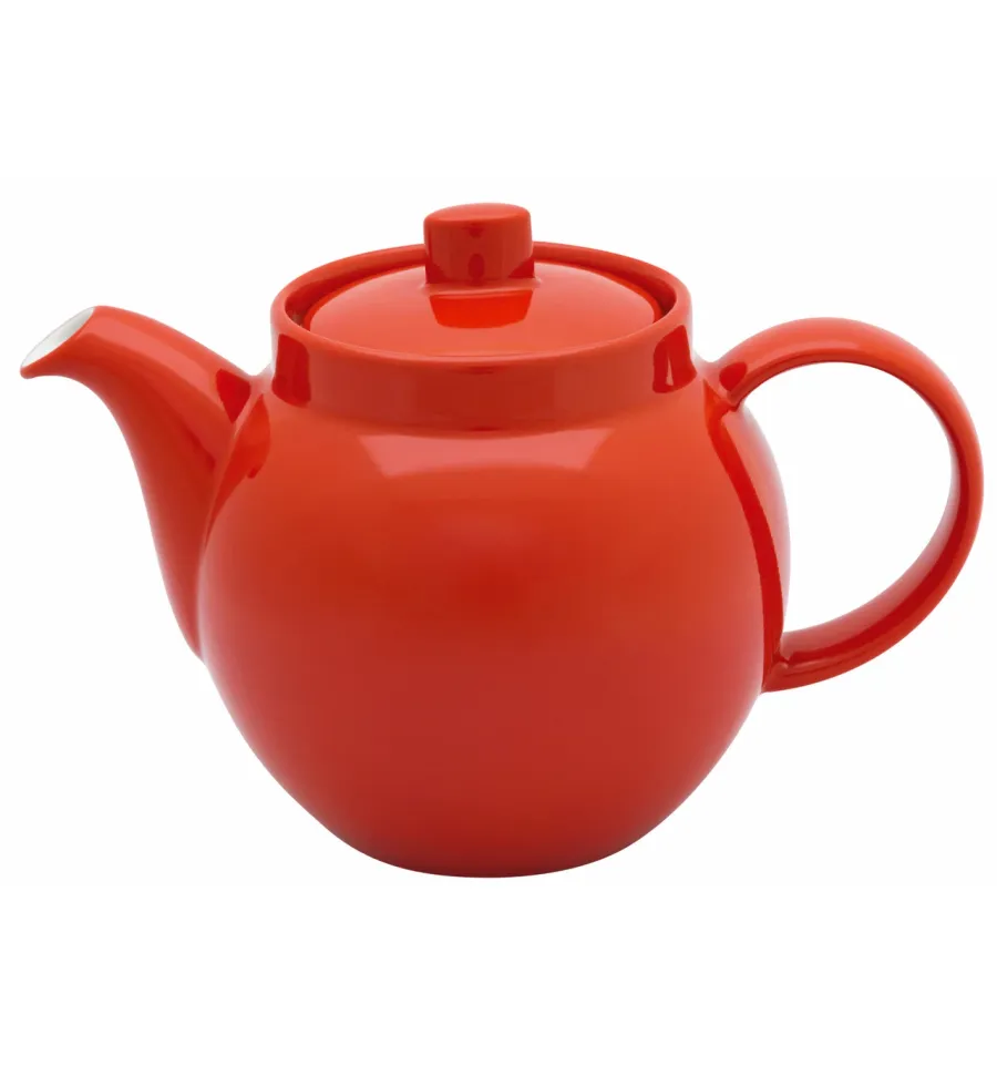 obrazek 1 Czerwony dzbanek do herbaty z porcelany z kolorowej unikalnej kolekcji - Vista Alegre
