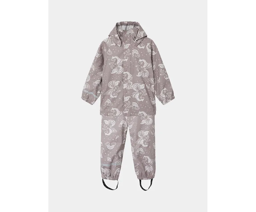 obrazek 1 NAME IT Komplet przeciwdeszczowy Dry10 13227318 Szary Regular Fit