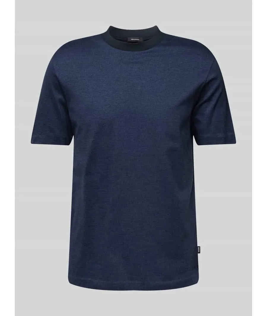 obrazek 1 T-shirt z prążkowanym, okrągłym dekoltem model ‘Thompson’