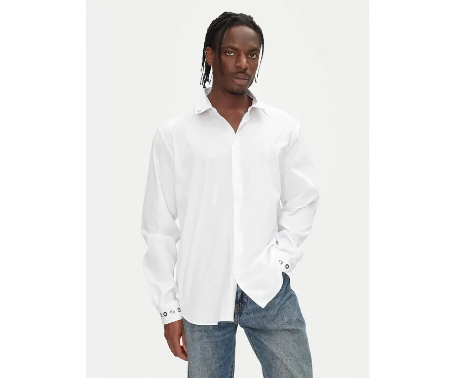 obrazek 1 Just Cavalli Koszula 78OAL2A0 Biały Relaxed Fit