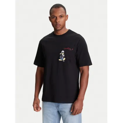 Zdjęcie KARL LAGERFELD T-Shirt 755097 553270 Czarny Regular Fit