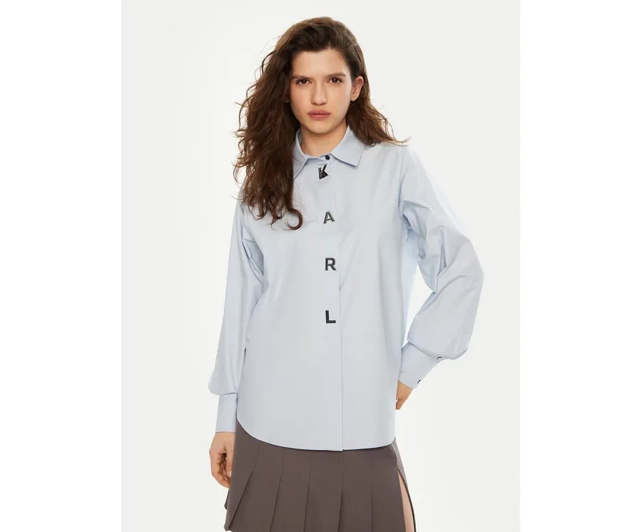 obrazek 1 KARL LAGERFELD Koszula A1W11026 Niebieski Regular Fit