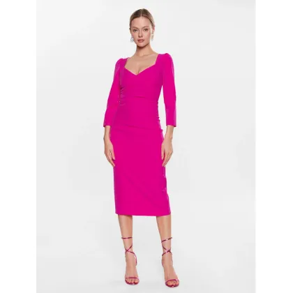 Zdjęcie Nissa Sukienka codzienna RZ13994 Różowy Slim Fit