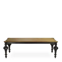 Zdjęcie Prostokątny stół jadalny z litego drewna H.78xL.250xP.120 cm