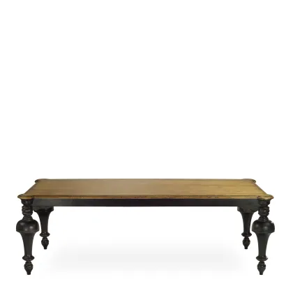 Zdjęcie Prostokątny stół jadalny z litego drewna H.78xL.250xP.120 cm