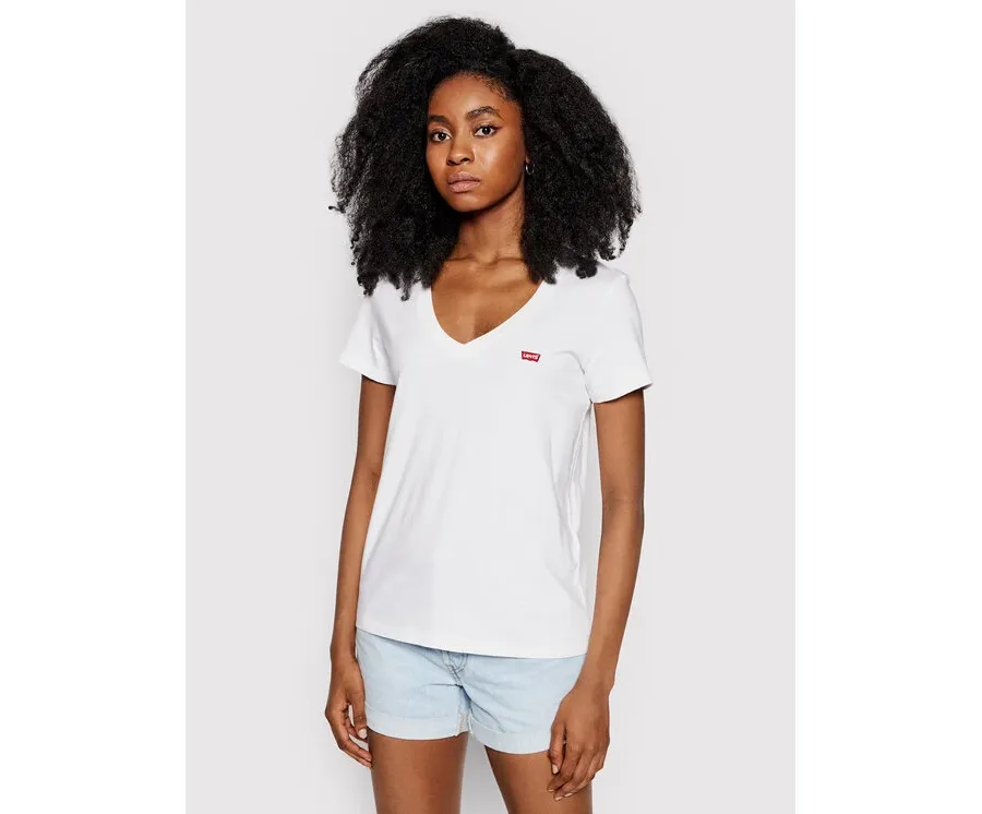 obrazek 1 Levi's® T-Shirt Perfect V-Neck Tee 85341-0002 Biały Regular Fit