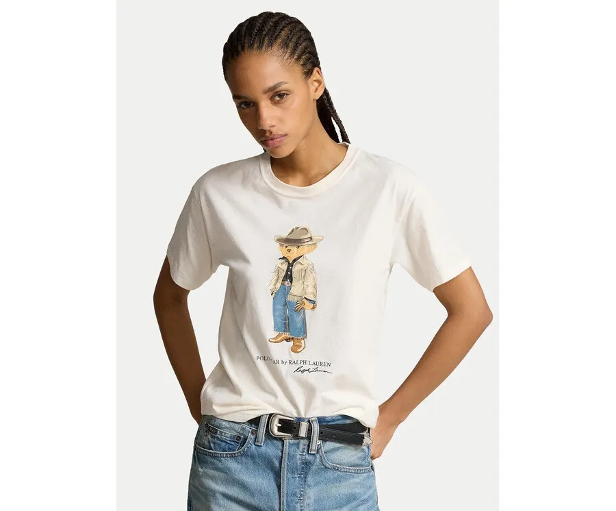 obrazek 1 Polo Ralph Lauren T-Shirt 211941187001 Biały Regular Fit