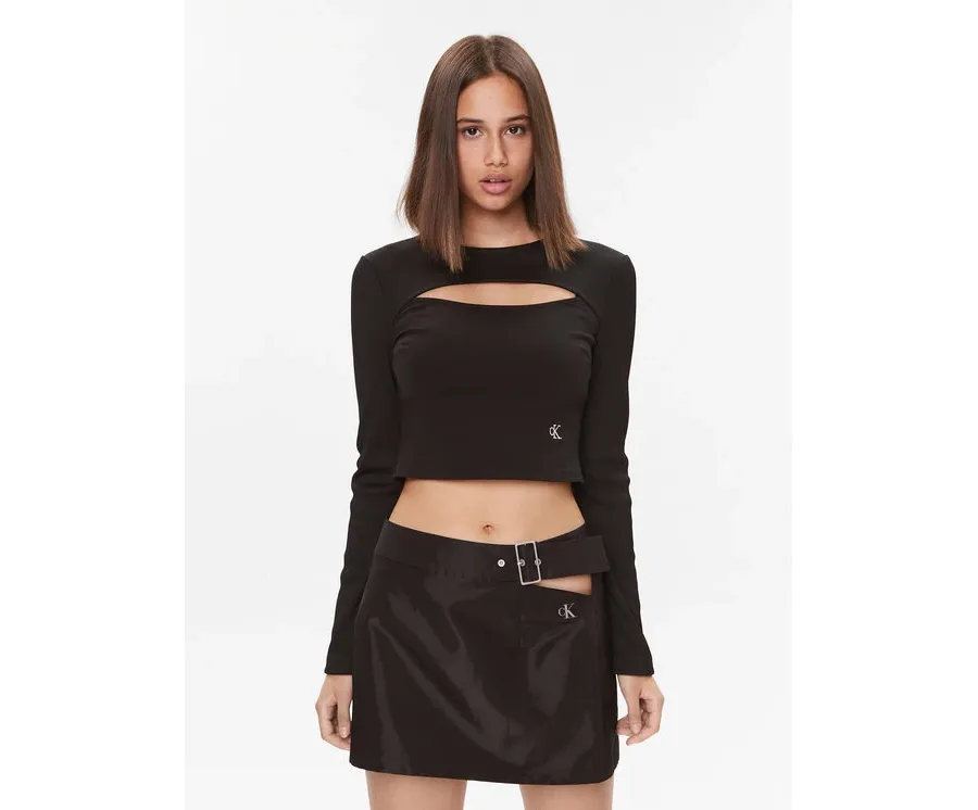 obrazek 1 Calvin Klein Jeans Bluzka Milano J20J222009 Czarny Regular Fit