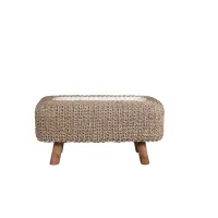 Picture Original rectangular Tara stool for the garden