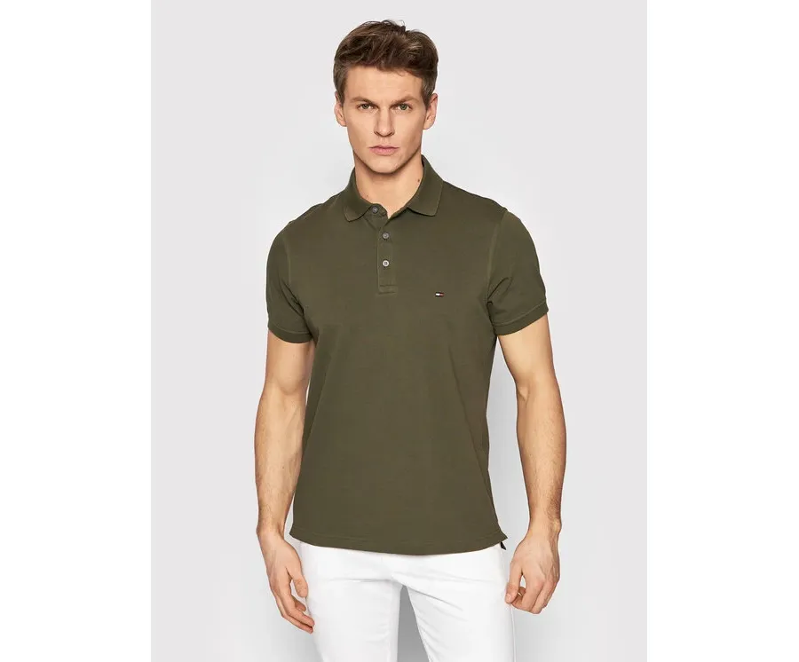 obrazek 1 Tommy Hilfiger Polo 1985 MW0MW17771 Zielony Slim Fit
