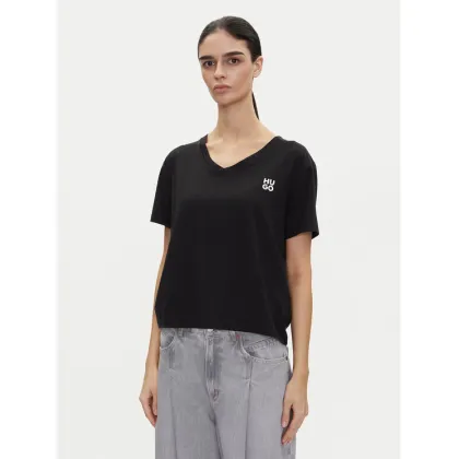 Zdjęcie HUGO T-Shirt Nika_T-Shirt 50540046 Czarny Regular Fit