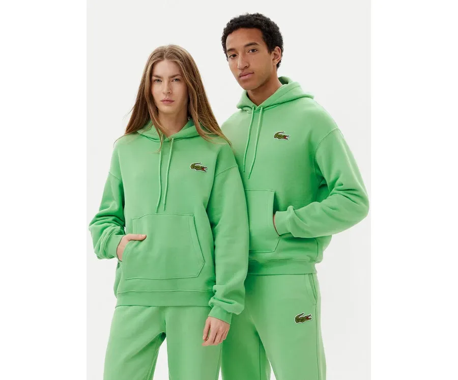 obrazek 1 Lacoste Bluza SH2754 Zielony Relaxed Fit