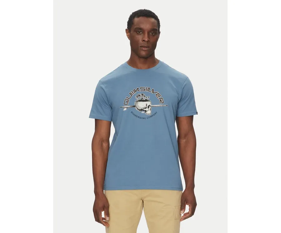 obrazek 1 Quiksilver T-Shirt EQYZT08056 Niebieski Regular Fit