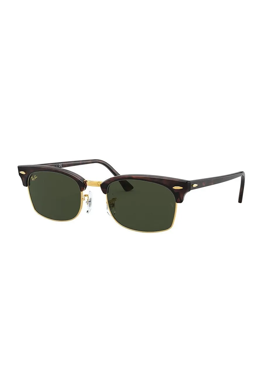 obrazek 1 Ray-Ban okulary przeciwsłoneczne CLUBMASTER SQUARE kolor brązowy 0RB3916